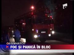 Incendiu intr-un bloc din Timisoara