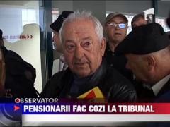 Pensionarii fac cozi la tribunal