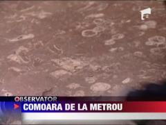 Fosile de moluste in marmura statiei de metrou Politehnica