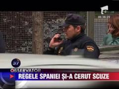 Regele Spaniei si-a cerut scuze pentru ca a plecat la vanatoare de elefanti