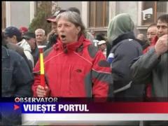 Portul Constanta a fost azi scena unor lupte dure