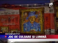 Spectacol de lumini pe palatul Buckingham