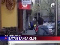 Bataie in fata unui club din centrul Capitalei