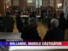 Socialistul Francois Hollande a castigat primul tur al alegerilor din Franta