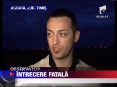 Masina spulberata de tren, in Timis