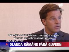 Olanda ramane fara Guvern