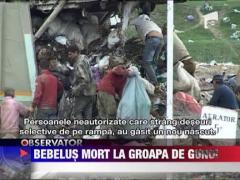 Cadavrul unui bebelus, gasit la groapa de gunoi a municipiului Botosani