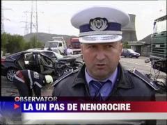 Un sofer a fost la un pas de moarte pe DN7