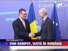 Herman Van Rompuy, vizita in Romania