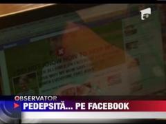 Pedepsita pe Facebook
