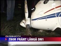 Un pilot a supravietuit miraculos dupa ce s-a rasturnat cu avionul