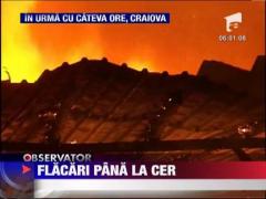 O hala din Craiova s-a facut scrum