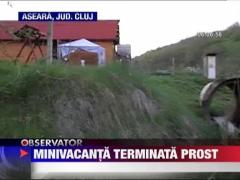 Un barbat din Cluj a fost gasit inconstient in praraul din spatele casei