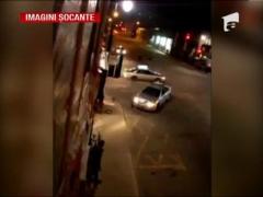 IMAGINI SOCANTE! / A intrat masinii intr-un grup de tineri