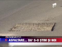 Strada reabilitata, ca dupa razboi