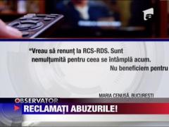 Abonatii RCS-RDS continua sa reclame abuzurile companiei de cablu