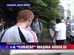 Un tanar din Baia Mare a intrat cu masina intr-un copac