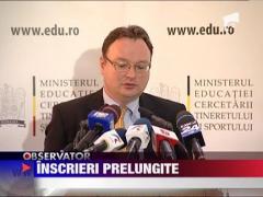 Inscrierile pentru clasa I, prelungite