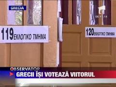 Grecii isi voteaza viitorul