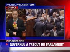 Guvernul Ponta a trecut de Parlament