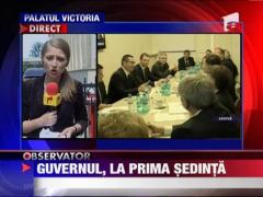 Guvernul Ponta, la prima sedinta