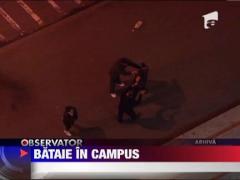 Bataie in campus, la Galati