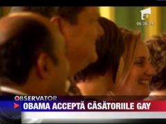 Barack Obama accepta dreptul homosexualilor de a se casatori