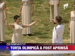 Torta Olimpica a fost aprinsa