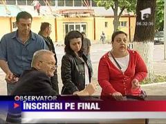 Inscrierile in clasa intai, pe final