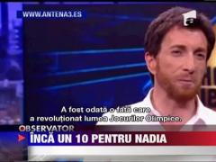 Nadia Comaneci face furori in Spania