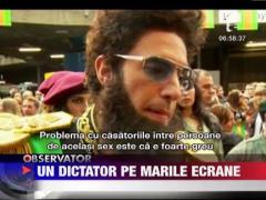 Sasa Baron Cohen, dictatorul unei tari imaginare din Africa de Nord