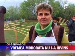 Vremea mohorata nu i-a invins pe turistii aflati la munte