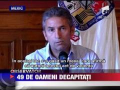 49 cadavre decapitate si mutilate gasite pe o sosea din Mexic