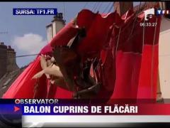 Balon cuprins de flacari