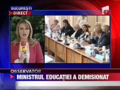 Ministrul Educatiei, Ioan Mang, a demisionat
