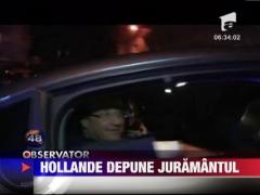 Francois Hollande depune juramantul