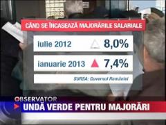 Unda verde pentru majorarea salariilor bugetarilor
