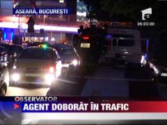 Agent doborat in trafic