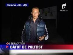 Tanar batut de un politist