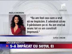 Soprana Angela Gheorghiu s-a impacat cu sotul ei