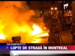 Proteste violente pe strazile din Montreal