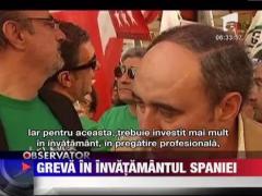 Greva in invatamantul Spaniei