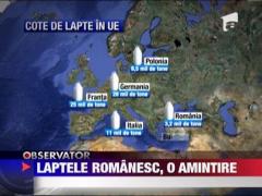 Laptele romanesc va deveni doar o amintire pentru rafturile magazinelor