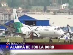 O aeronava cu destinatia Timisoara, oprita la sol dupa izbucnirea unui incendiu