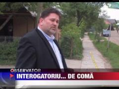 "Interogat" de politisti pana a ajuns in coma