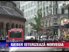 Justin Bieber a starnit haos in Norvegia