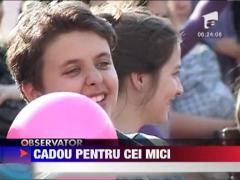 Spectacol pentru cei mici in centru Pitestiului