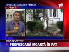 O profesoara din Pitesti, gasita moarta in pat