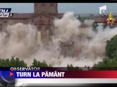 Un turn renascentist din nordul Italiei, pus la pamant