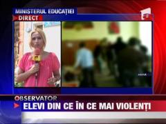 Raport ME: Elevii sunt din ce in ce mai violenti
